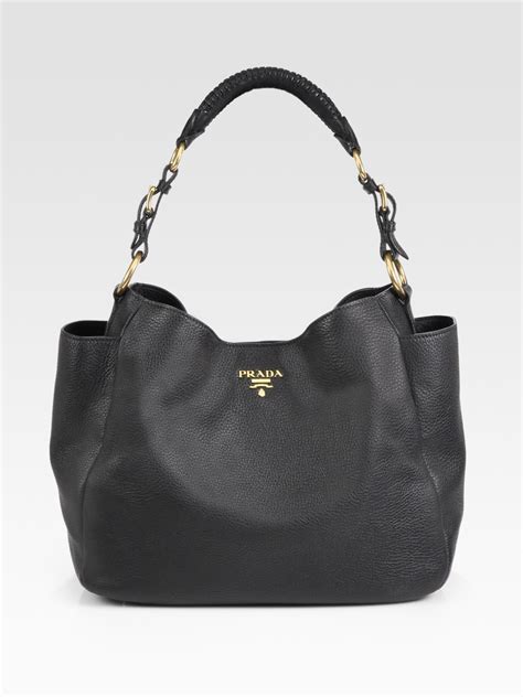 prada vitello daino hobo size|prada vitello daino shopping tote.